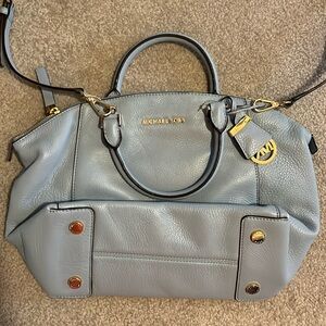 Micheal Kors light blue crossbody bag